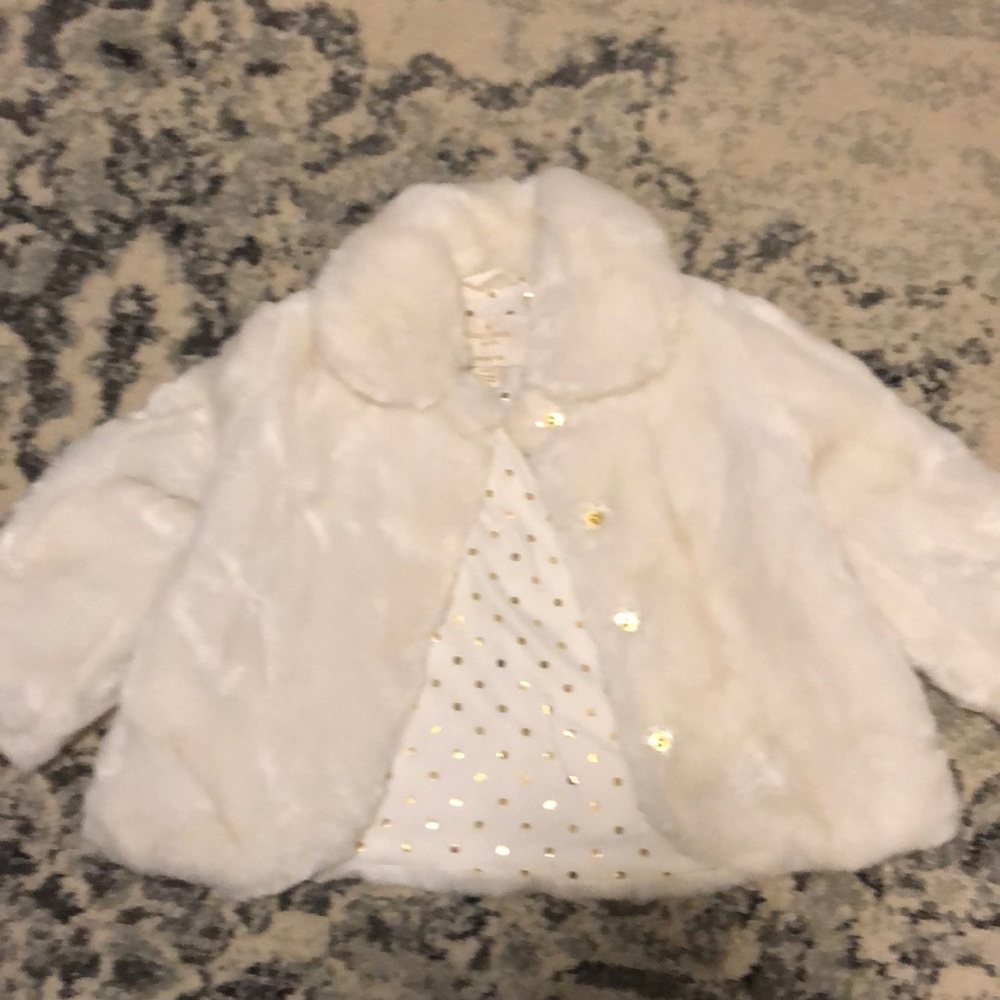 Kate Spade 2T-3/4T Faux fur jacket